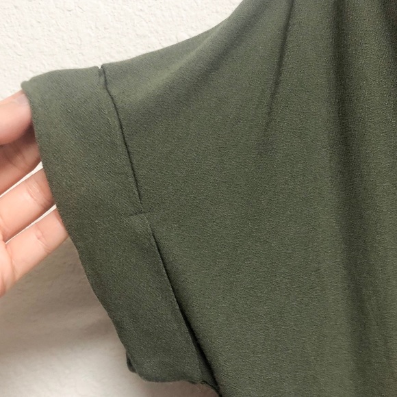 Olive Green Eden In Love Wrap Top - Picture 4 of 6